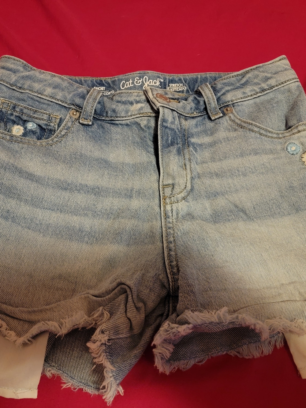 Cat & Jack Light Blue Denim Cutoff Shorts